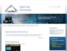 Tablet Screenshot of cyberlawindonesia.net